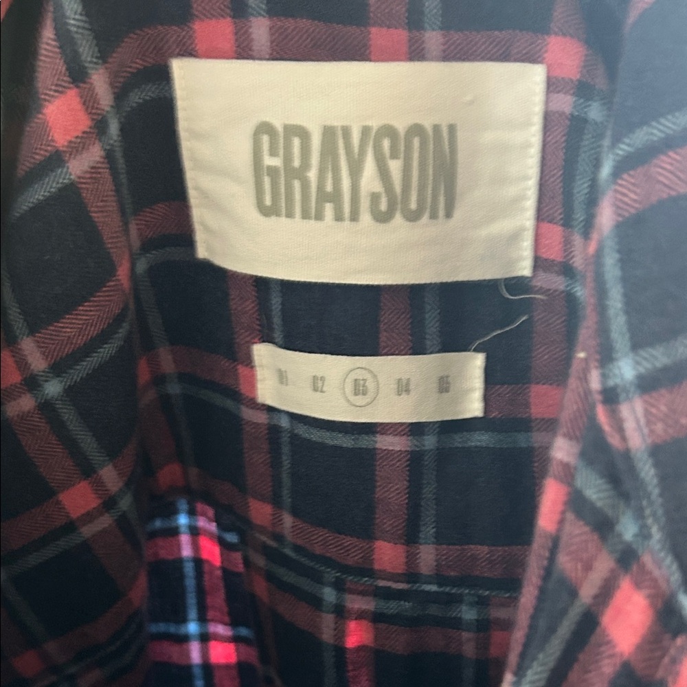Grayson Threads Blue Plaid Button Down Shirt - image 3